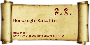 Herczegh Katalin névjegykártya